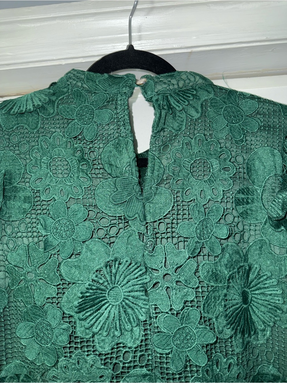 Shop The Mint Green 3D Floral Lace Overlay Dress Small Wedding Holiday - Picture 11 of 16
